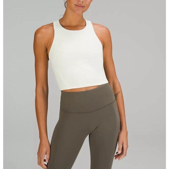 Lululemon Wunder Train Racerback Tank Top Light Support Cream Otmeal Siz… - Picture 1 of 9